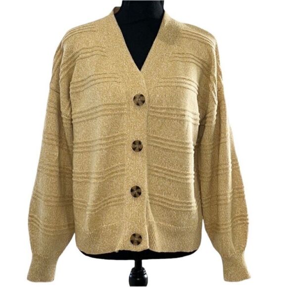 Cupcakes & Cashmere Tan Button Down
Cardigan(Size Large) - Picture 5 of 9